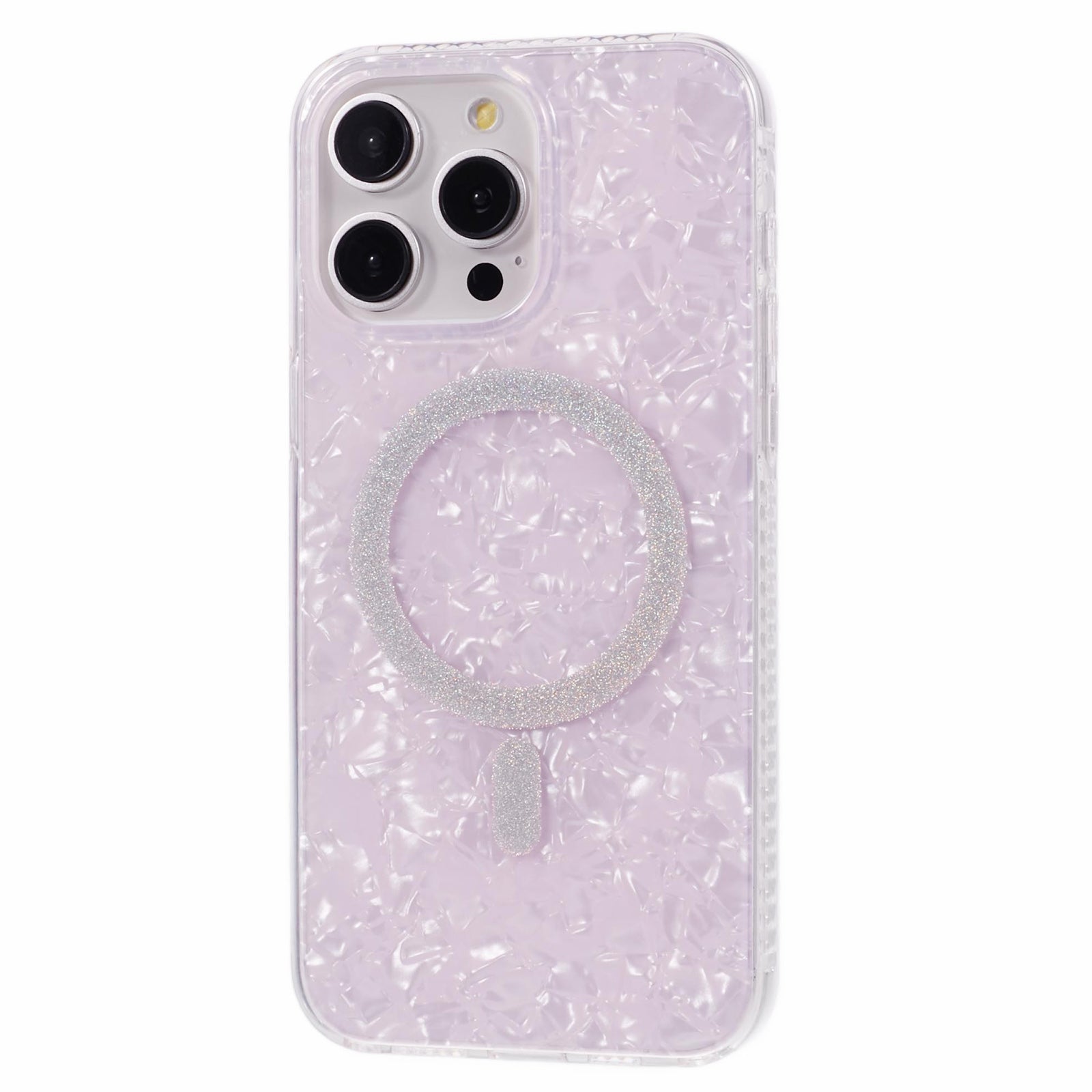 MP Series For iPhone 14 Pro Max Magnetic Phone Case Shiny Seashell Pattern TPU+Acrylic Shockproof Cover MP Series For iPhone 14 Pro Max Magnetic Phone Case Shiny Seashell Pattern TPU+Acrylic Shockproof Cover